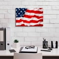 thumbnail image 3 of Epic Graffiti 'Flag of the United States of America' by Epic Portfolio, Giclee Canvas Wall Art, 18"x12", 3 of 8