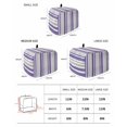 thumbnail image 2 of Purple Grey Stripe Toaster Cover 2 Slice, Small Kitchen Appliance Covers, Farmhouse Minimalist Striped Toaster Oven Cover with Loop, Bread Machine Cover Polyester Dust Cover Protection, 2 of 4