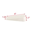 thumbnail image 2 of Unique Bargains Rubber Home Office Non-Slip Wedge Jam Door Stopper Doorstops White 2pcs, 2 of 4