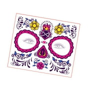 Menolana Halloween Face Sticker, Day of The Dead Face Sticker, Costume Accessory Party Favor C