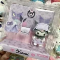 thumbnail image 3 of Figura de acción de muñeco flocado Sanrio, My Melody Kuromi Cinnamoroll Pochacco, traje de dormir, restaurante, camarero, Mini vestidor, juguete de regalo577, 3 of 5