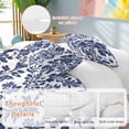 thumbnail image 3 of Blue Spring Floral Bedding 3 Piece Duvet Cover Set California King, Summer Botanical Farmhouse Soft Microfiber Comforter Cover with Zipper Closure & Pillowcases, Wrinkle & FadeResistant Quilt Cover, 3 of 9