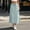 *Light Blue, variant on Binmer Women's High Waisted Cargo Midi Skirt,Elastic Waist Casual Skirt with Pockets a-Army Green,Women's Plus L