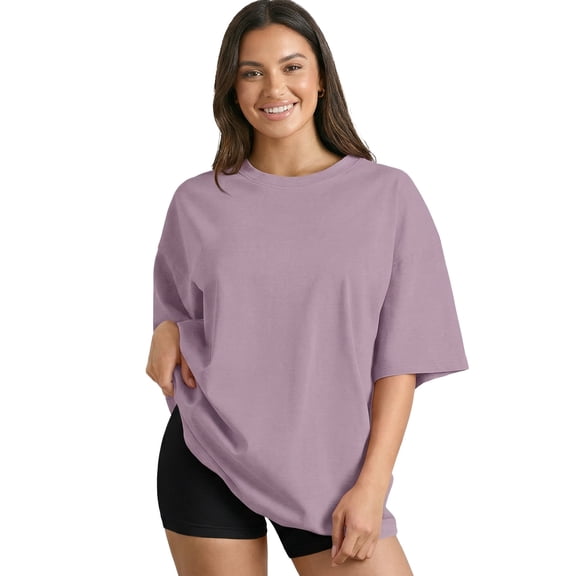 Gingprous Womens Oversized Tshirt Short Sleeve Crew Neck Tee Shirt Casual Workout T Shirt