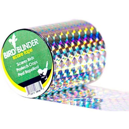Deterring Birds From Patio Bird Blinder - The Original Bird Repellent Scare Tape (Diamond) - 147 feet x 2 inch Deterrent ()
