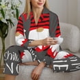 thumbnail image 6 of Bingfone Womens Pajama Sets Chillin with My Gonme Print,Long Sleeve Loungewear Pajamas Set-X-Large, 6 of 8