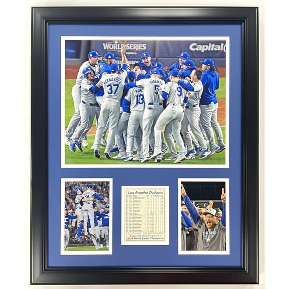 Collage de fotos enmarcado Memorabilia Legends Never Die Dodgers