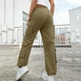 thumbnail image 6 of Pants for Women Womens Pants Casual Khaki Trousers for Women Loose Pants for Women Womens Wide Leg Pants with Pockets Summer Clothes for Women, 6 of 8