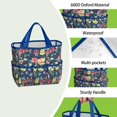 thumbnail image 4 of Garden Tool Bag,Pioneer Flower Floral Print Pattern Garden Tool Organizer,Garden Gifts,Waterproof Multi-Pocket Garden Tool Storage 11.8x5.5x11.4 Inch(Tools NOT Included), 4 of 6