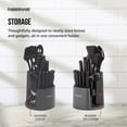 thumbnail image 6 of Farberware Classic Spin and Store 30-Piece Cutlery and Kitchen Tool Set with Rotating Gray Caddy, 6 of 16