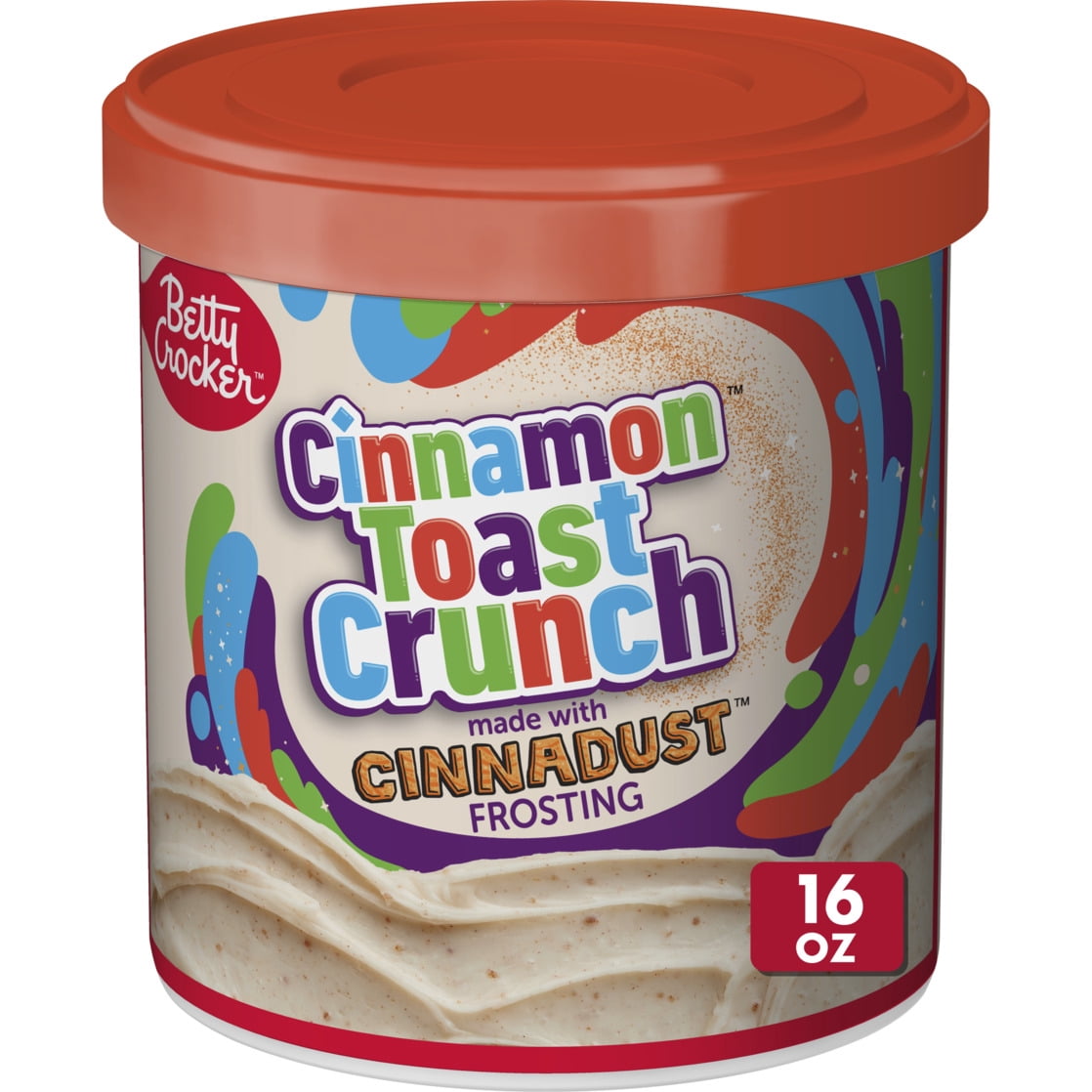 (8 pack) Betty Crocker Cinnamon Toast Crunch Frosting, Made with CINNADUST, 16 oz