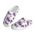 thumbnail image 2 of Lsque Orchids Flowers Pattern Womens Comfort Cotton on Scuff With Memory Foam and Anti-skid Sole Slipper-35/36, 2 of 7