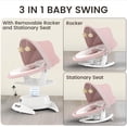 thumbnail image 2 of Baby Swing zoicay 3 en 1 con 5 velocidades y 3 modos de balanceo, color rosa, 2 of 9