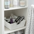 thumbnail image 6 of Simplify Shelf Rattan Tote Storage Basket in White, 6 of 7