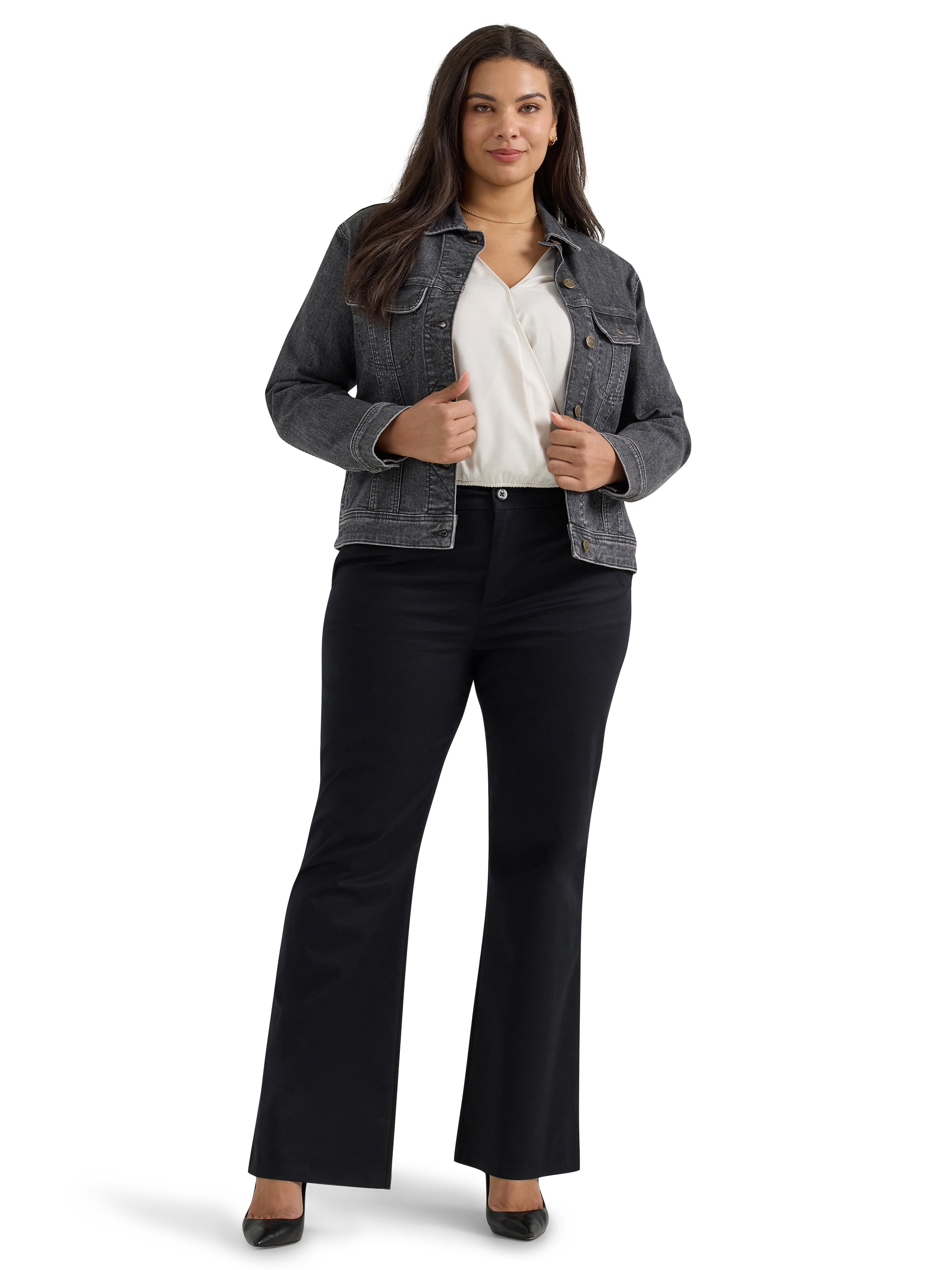 Lee® Women's Plus Mid Rise Wrinkle Free Bootcut Pant