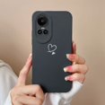 thumbnail image 4 of Cases For Oppo Reno 10 Pro 5G Heart Butterfly Full Protection Soft Liquid Silicone Black Phone Cover For Oppo Reno10Pro Funda TYW3 OPPO Reno 10 Pro, 4 of 6