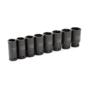 TEKTON 3/4 Inch Drive Deep 6-Point Impact Socket Set with Case, 8-Piece (1 - 1-1/2 in.) | 4891
