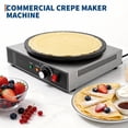 thumbnail image 6 of 16 Inch Commercial  Crepe Maker, Non-Stick Electric Crepe Machine with Precise Temp Control and Indicator Lights for Home and Restaurant,1700 w,110 v, 6 of 7