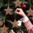 thumbnail image 4 of YSNOOWE 18Pcs Christmas Tree Star Ornaments with 3D Glitter Design for Home Holiday Wall Hanging Decor, 4 of 6