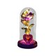 thumbnail image 3 of Rosa preservada para siempre en cristal con luz para novia Rosa purpura, 3 of 9