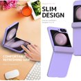 thumbnail image 6 of Compatible Samsung Galaxy Z Flip 5 Case with Hinge Protection & Screen Protector,Full Body Shockproof Cover with Tempered Glass Screen Protector Phone Case for Samsung Z Flip 5 Phone Case Purple, 6 of 14