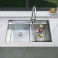 thumbnail image 5 of SD174801 Sink Depot 22'' W Double Bowl Stainless Steel Undermount Kitchen Sink with 1 Faucet Hole, 5 of 6