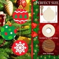 thumbnail image 2 of Adornos navideños de madera Sophena, 36 unidades, bricolaje, 9 cm, sin terminar, 2 of 7
