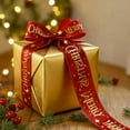 thumbnail image 5 of Merry Christmas Velvet Wired Edge Ribbon 2.48Inch 3 Yards Christmas Ribbon Gift Wrapping Ribbon Christmas Tree Decor, Christmas Decoration Bow Wreath, Red, 5 of 8