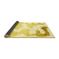 thumbnail image 2 of Ahgly Company Indoor Square Abstract Yellow Modern Area Rugs, 7' Square, 2 of 4