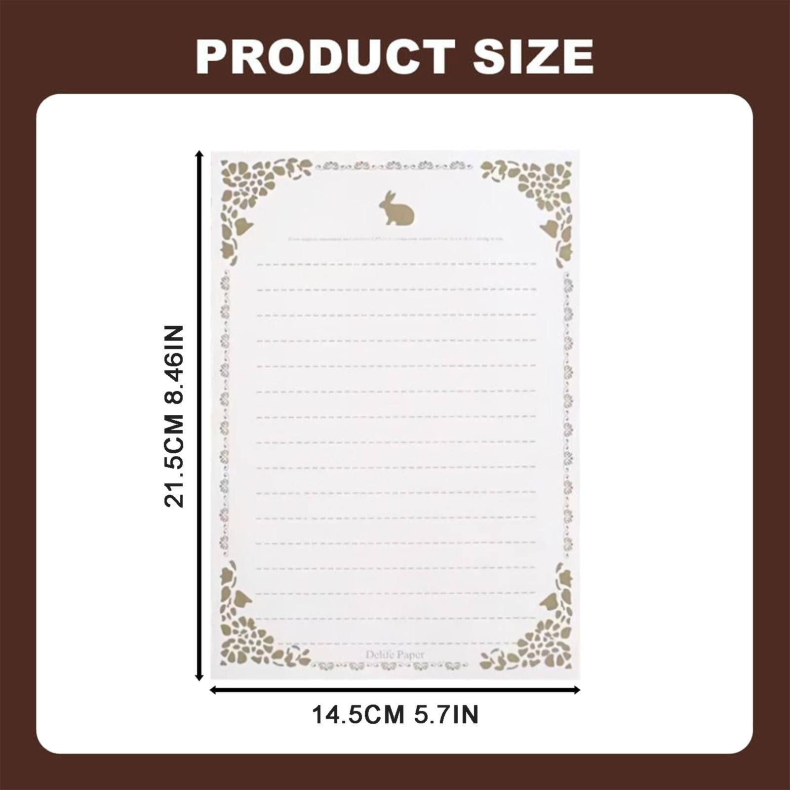 witspace 8 PCS Vintage Design Stationary Paper Retro Letter