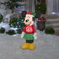 thumbnail image 2 of Gemmy Inflatable Minnie Mouse Ugly Christmas Sweater  LED Lighted Yard Decoration - 42 in x 17 in, 2 of 3