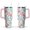 Pink-31, variant on 40oz Cute Colorful Starfish Stainless Steel Flip Straw Tumbler Spill Proof Travel Cup Double Wall Vacuum Insulated Coffee Mug with Top Handle