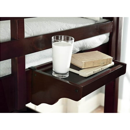 15 in. Hanging Night Stand in Chocolate Finish