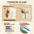 thumbnail image 5 of 28" x 96" Frosted Glass and Manufactured Wood White Sliding Barn Door with Installation Hardware Kit(No Assembly Required), 5 of 8