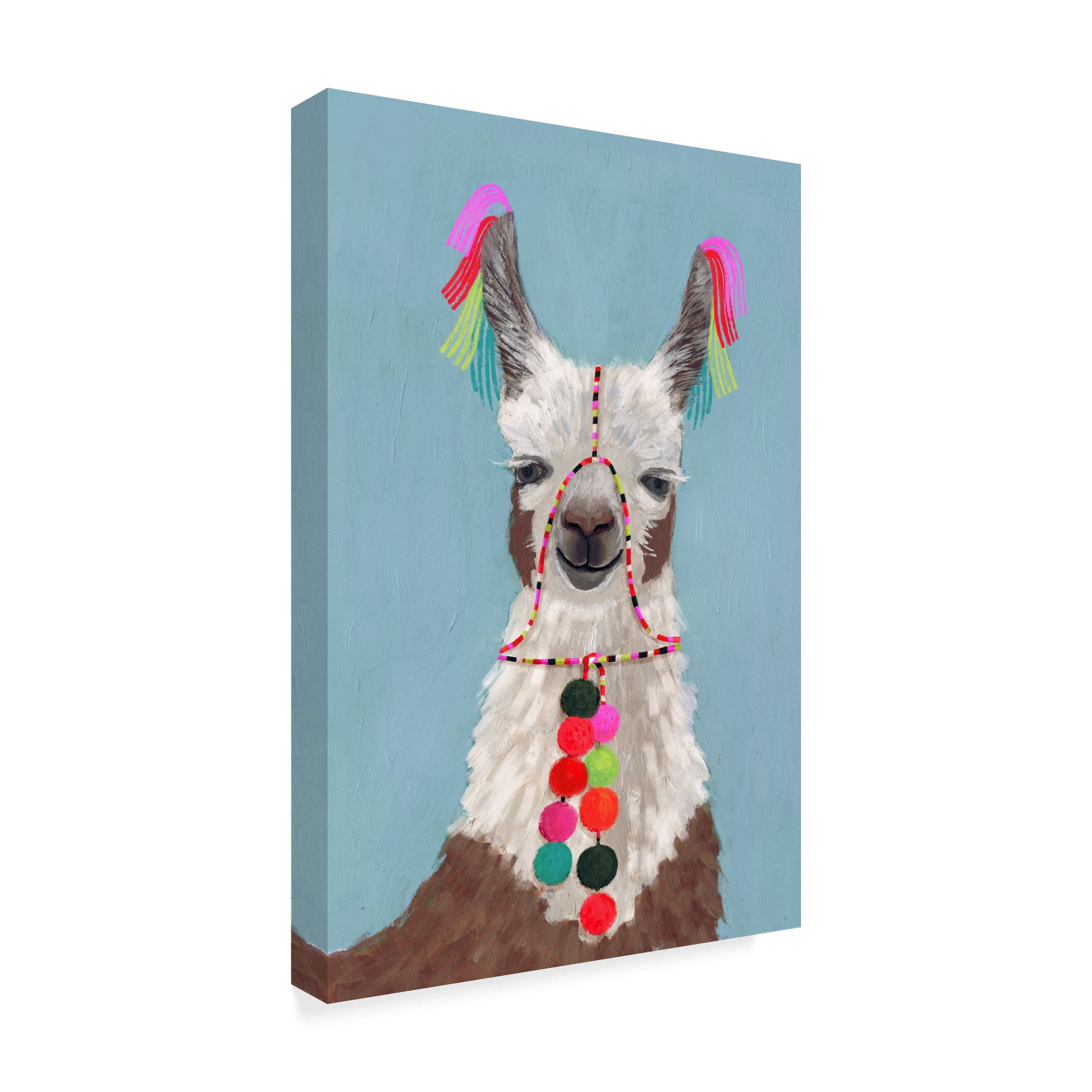 Trademark Fine Art 'Adorned Llama I' Canvas Art by Victoria Borges