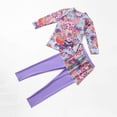 thumbnail image 5 of Cowsor 4-16 Years Girls Two Piece Swimsuit Set Long Sleeve UV Protection Top Pantskirt Modest Full Coverage Swimwear for Beach Vacation and Pool, 5 of 5