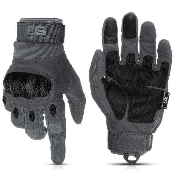 Glove Station - Gloves for Men and Woman with Touchscreen Fingers - Durable and Comfortable Hand-Gear for Outdoor Work - Gray/X-Large