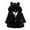 Black, variant on Kids Girls Winter Warm Fleece Coats Full Zipper Plush Jacket Clothes Toddler Bear Ear Hooded Outwear Overcoat 12 18 Months 2t 3t 4t 1-7 Years