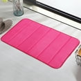 thumbnail image 2 of Memory Foam Bath Mat Coral Velvet Super Water Absorbent Polyster Soft Shaggy Anti-Slide For Bathroom Floor Rug - 24"x16", 2 of 5