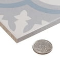 thumbnail image 4 of Bliss Revival Blue 8-in. Encaustic Spanish/Moroccan Patterned Glazed Porcelain Wall & Floor Tile, 4 of 8