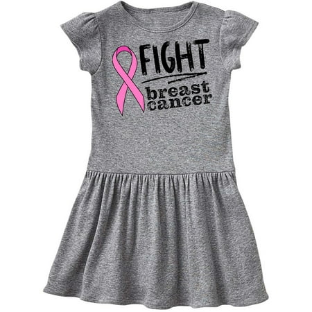 

Inktastic Fight Breast Cancer Pink Ribbon Gift Toddler Girl Dress