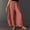 03-Red, variant on Women's Cropped Lace-Hem Pants -Tendy High Waisted Drawstring Wide Leg Pants Casual Lightweight Trousers with Pockets 09-Camel L