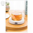 thumbnail image 3 of Mug Warmer Smart Coffee Cup Warmer Electric Beverage Warmer for Coffee Tea Beverage Milk US Plug Wood Color, 3 of 5