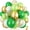 Green Gold, variant on Pink White Winter Wonderland Snowflake Balloons Set, Metallic Light Pink Gold Silver White Snowflake Confetti Balloons for Girl Christmas Birthday Winter Onederland Baby Shower Xmas Party Decorations