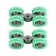 thumbnail image 5 of Uadme Ruedas en Forma de U, Piezas de Repuesto para Puertas de Ducha con Ruedas pequeñas de Acero Inoxidable de 4 Ruedas, Paquete de 2, 5 of 14
