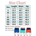 thumbnail image 4 of Men's Quick Dry Swim Trunks Mesh Lining Swim Shorts Bathing Suit Striped Shorts with Pockets, 4 of 8