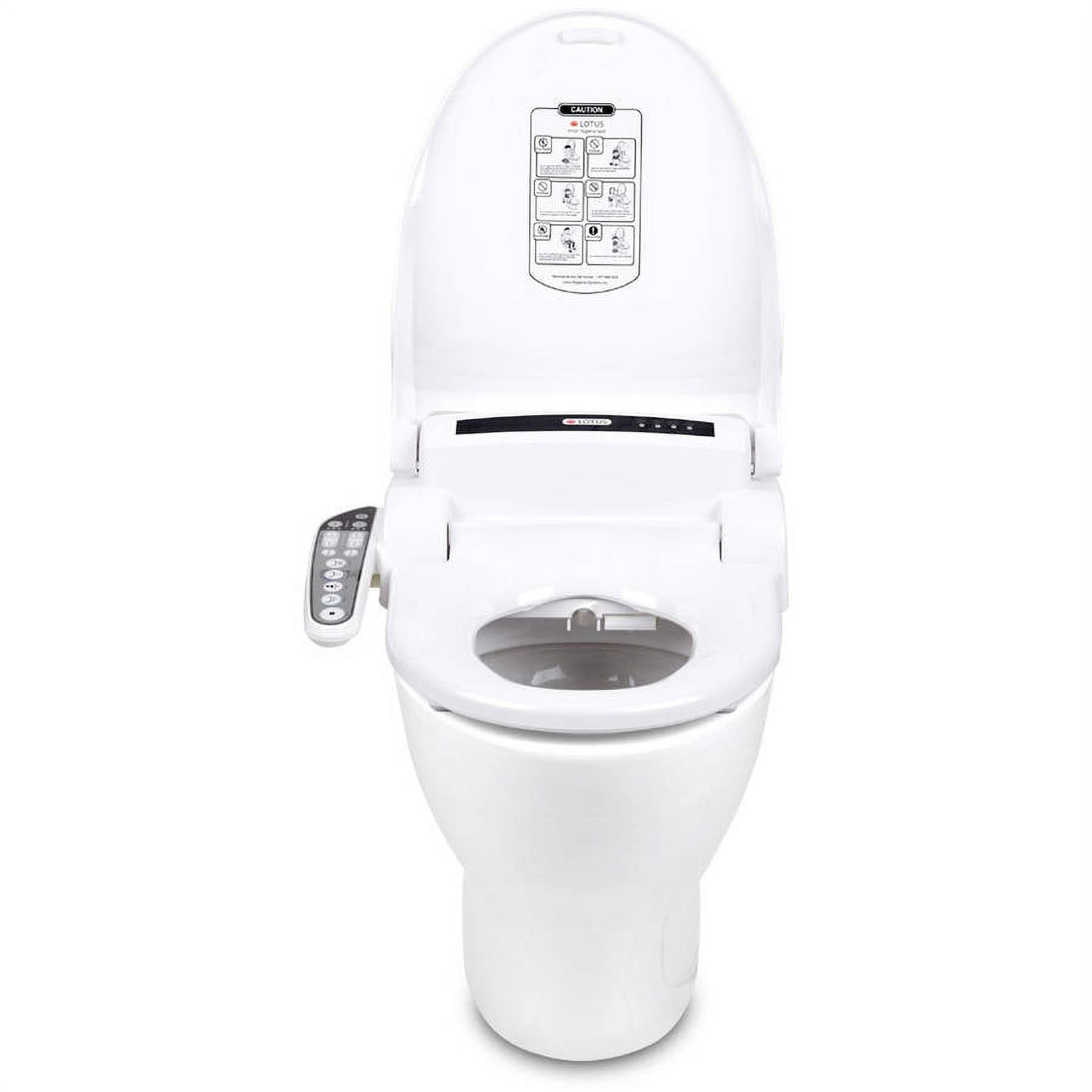 Lotus ATS-908 Elongated Smart Toilet Seat Bidet, White
