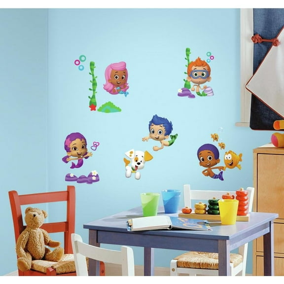 RoomMates Bubble Guppies Wall Decals, 44 Pieces