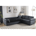 thumbnail image 5 of Sleeper Sofa, 2 in 1 Pull Out Couch Bed,6 seater sofa bed, L Shaped Sleeper Sectional Sofa Couch,104'' Large combined sofa Bed in living room, Dark Gray, 5 of 7