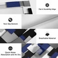 thumbnail image 5 of Navy Blue Black Geometric Outdoor Rug 3x5 Ft, Non Slip Washable Area Rug, Modern Abstract Art Block Patio Rugs Carpet Runner, Large Floor Mat for Indoor/Outdoor Deck Porch Camping, 5 of 8